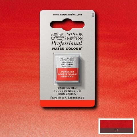 WINSOR & NEWTON ACUARELA PROFESIONAL 094 ROJO DE CADMIO