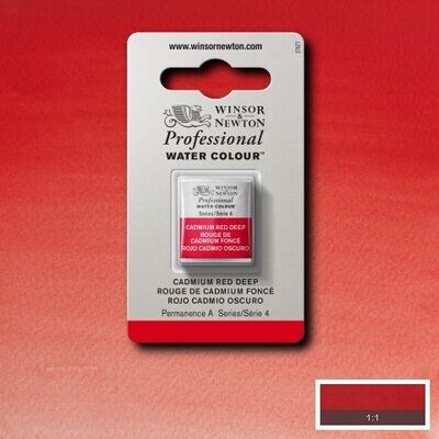 WINSOR & NEWTON ACUARELA PROFESIONAL 097 ROJO DE CADMIO OSCURO