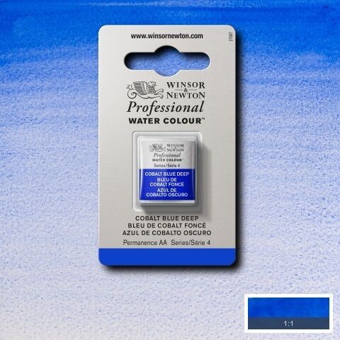 WINSOR & NEWTON ACUARELA PROFESIONAL 180 AZUL DE COBALTO OSCURO