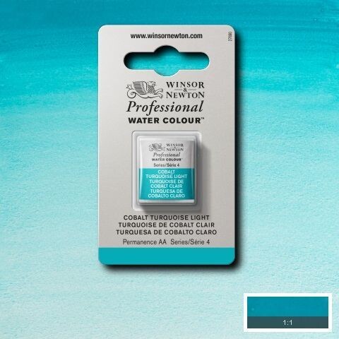WINSOR & NEWTON ACUARELA PROFESIONAL 191 TURQUESA DE COBALTO CLARO