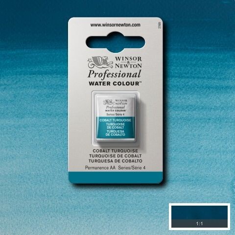 WINSOR & NEWTON ACUARELA PROFESIONAL 190 TURQUESA DE COBALTO