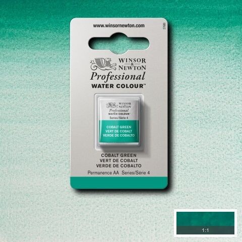 WINSOR & NEWTON ACUARELA PROFESIONAL 184 VERDE DE COBALTO