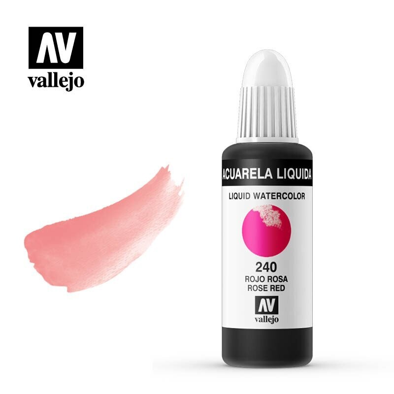 ACUARELA LÍQUIDA VALLEJO 240 ROJO ROSA