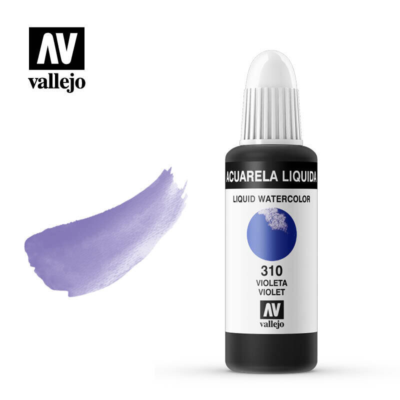 ACUARELA LÍQUIDA VALLEJO 310 VIOLETA