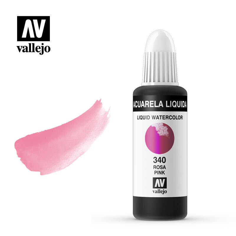 ACUARELA LÍQUIDA VALLEJO 340 ROSA