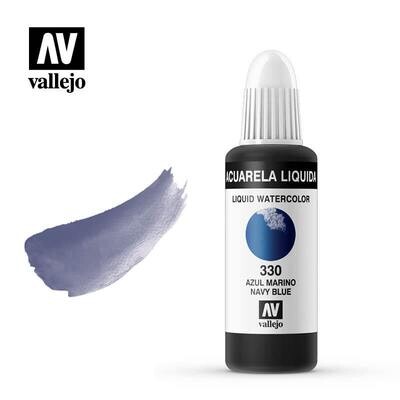ACUARELA LÍQUIDA VALLEJO 330 AZUL MARINO