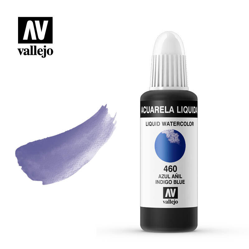 ACUARELA LÍQUIDA VALLEJO 460 AZUL AÑIL