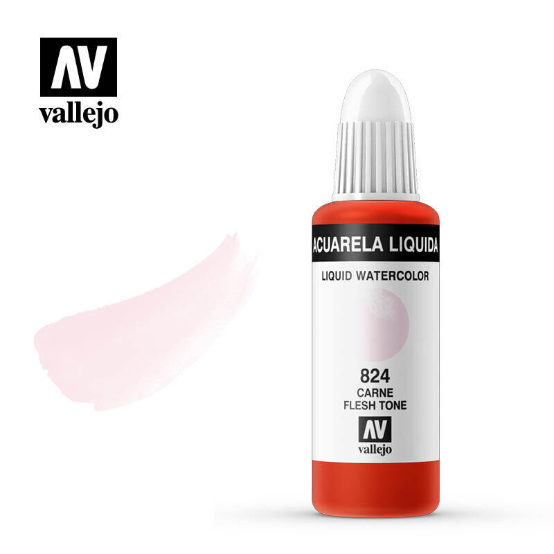 ACUARELA LÍQUIDA VALLEJO 824 ROSA PÁLIDO