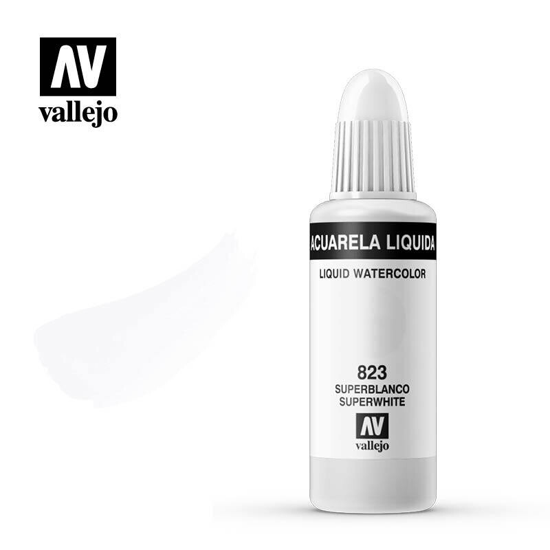 ACUARELA LÍQUIDA VALLEJO 823 SUPER BLANCO