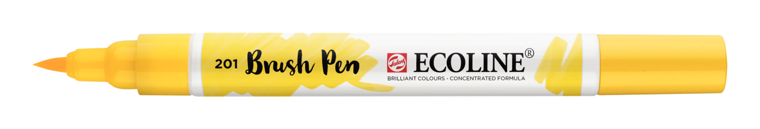 ECOLINE BRUSH PEN 201 AMARILLO CLARO