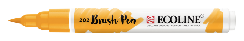 ECOLINE BRUSH PEN 202 AMARILLO OSCURO