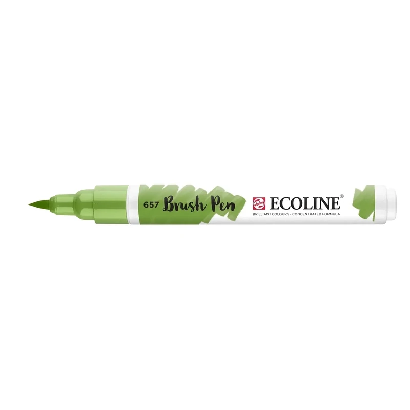 ECOLINE BRUSH PEN 657 VERDE BRONCE