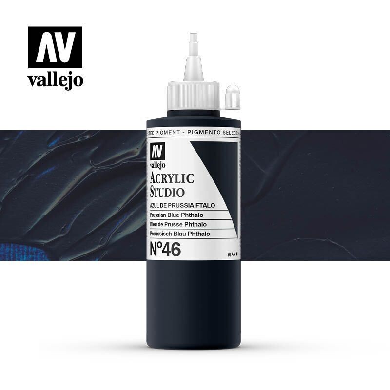 ACRÍLICO ESTUDIO VALLEJO 046 AZUL PRUSIA FTALOCIANINA