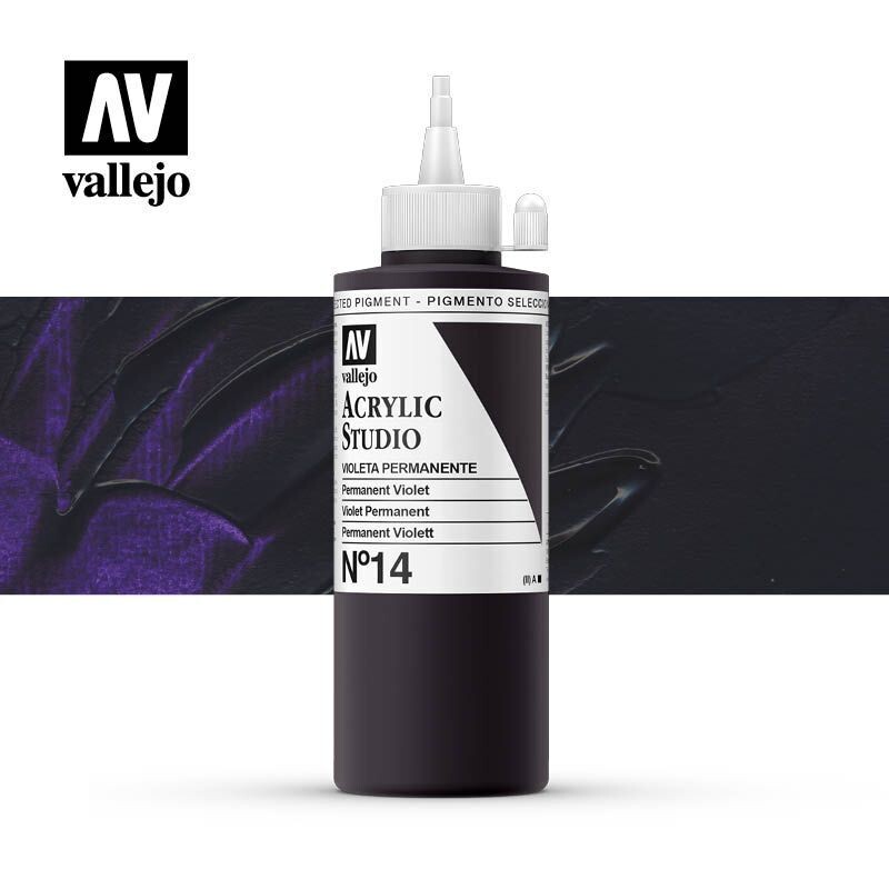 ACRÍLICO ESTUDIO VALLEJO 014 VIOLETA PERMANENTE