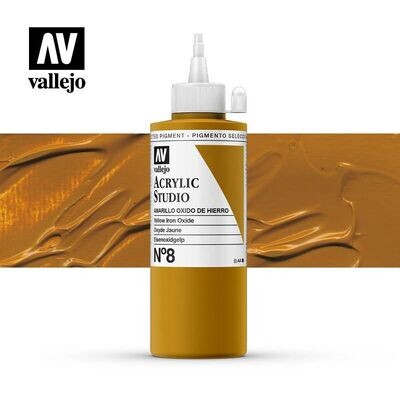 ACRÍLICO ESTUDIO VALLEJO 008 AMARILLO ÓXIDO DE HIERRO