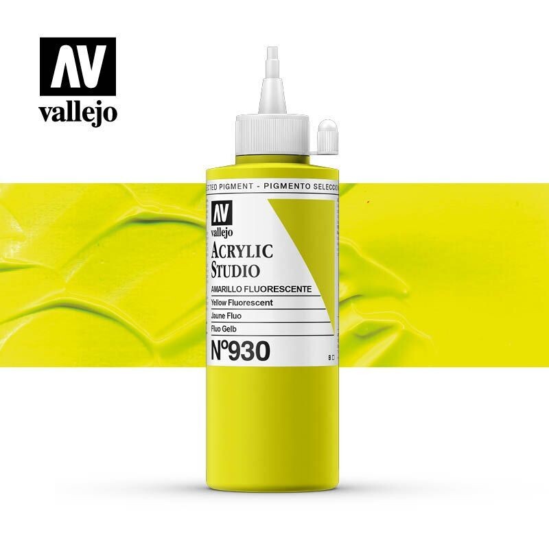 ACRÍLICO ESTUDIO VALLEJO 930 AMARILLO FLUORESCENTE