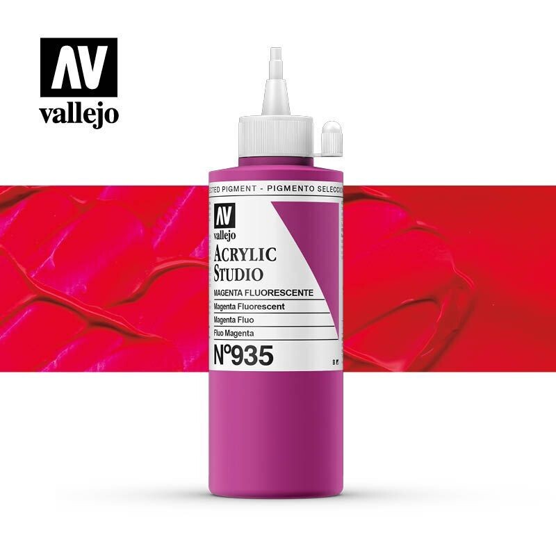 ACRÍLICO ESTUDIO VALLEJO 935 MAGENTA FLUORESCENTE