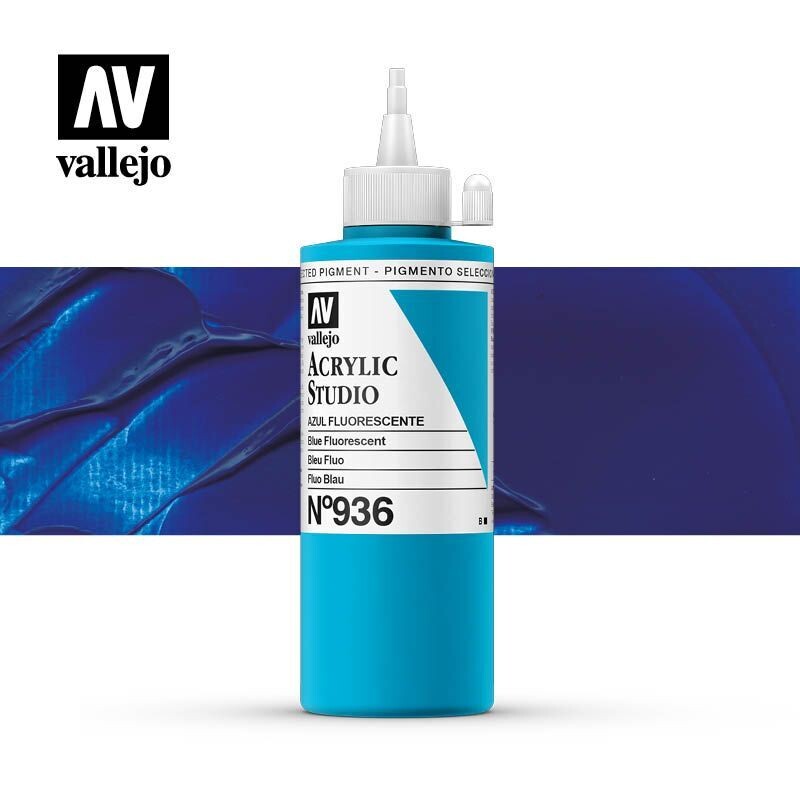 ACRÍLICO ESTUDIO VALLEJO 936 AZUL FLUORESCENTE