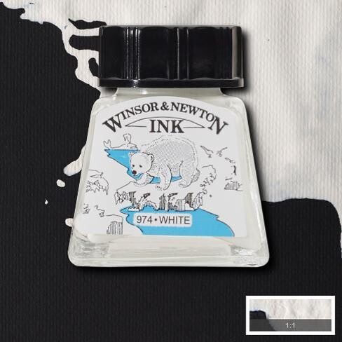 WINSOR & NEWTON TINTA DE DIBUJO BLANCO 702