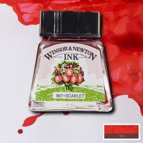 WINSOR & NEWTON TINTA ESCARLATA 601