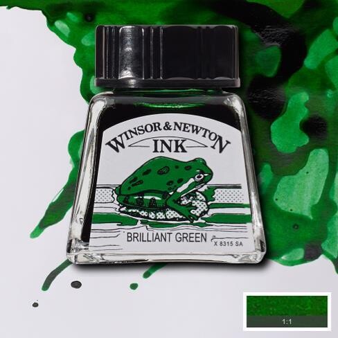 WINSOR & NEWTON TINTA VERDE BRILLANTE 046