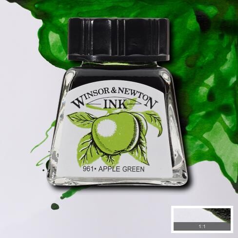 WINSOR & NEWTON TINTA VERDE MANZANA 011