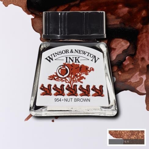 WINSOR & NEWTON TINTA PARDO NOGAL  441