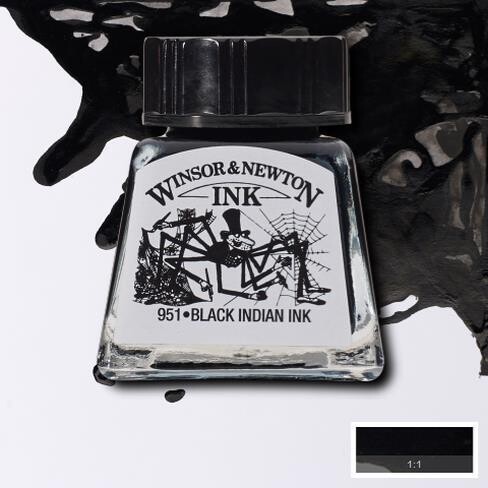 WINSOR & NEWTON TINTA NEGRO 030
