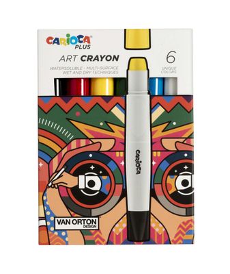 CARIOCA PLUS ART CRAYON CAJA DE 6 COLORES