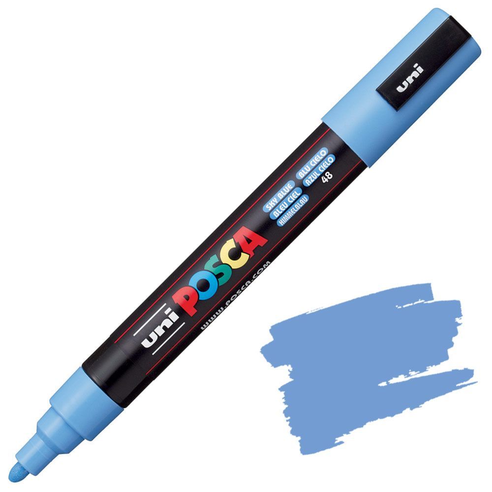 POSCA PC5M AZUL CIELO 48