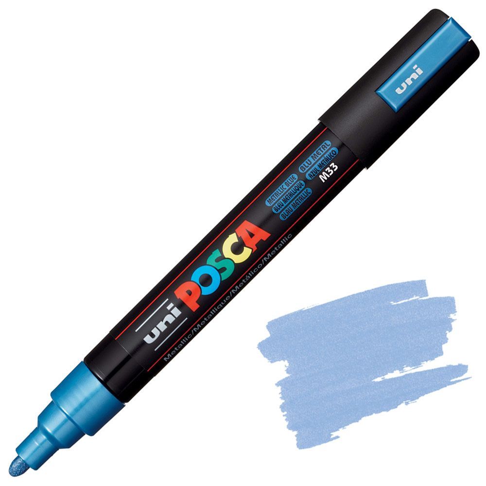 POSCA PC5M AZUL METÁLICO M33