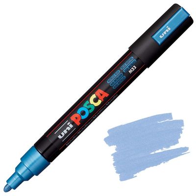 POSCA PC5M AZUL METÁLICO M33