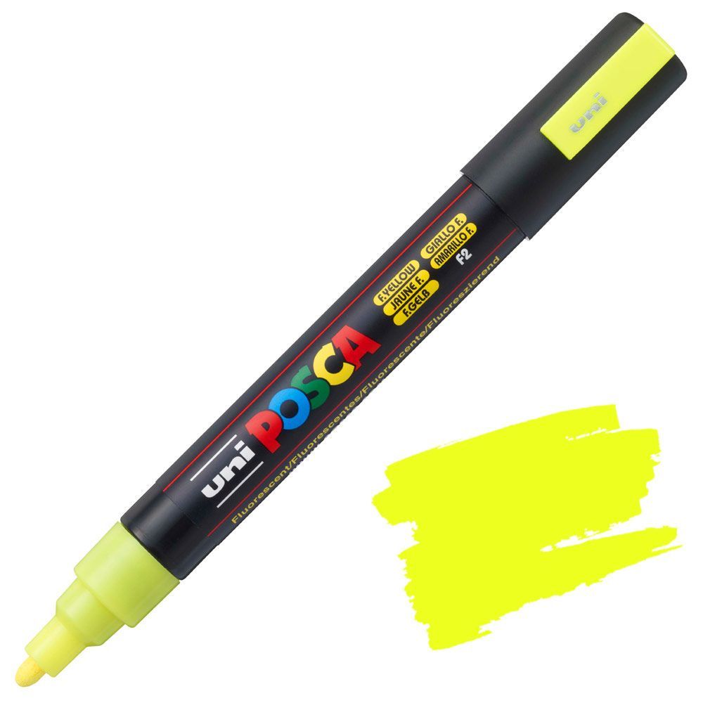 POSCA PC5M AMARILLO FLUO F2