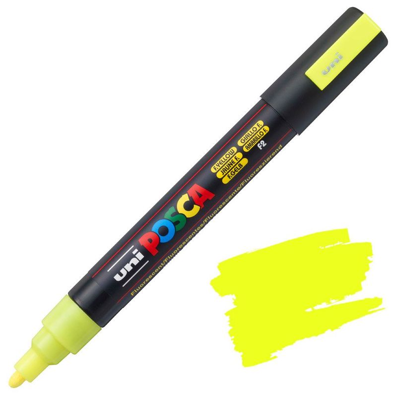 POSCA PC5M AMARILLO FLUO F2