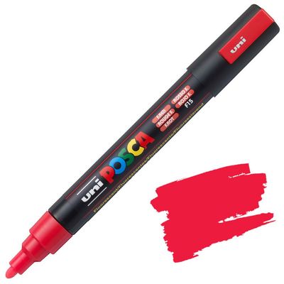 POSCA PC5M ROJO FLUO F15