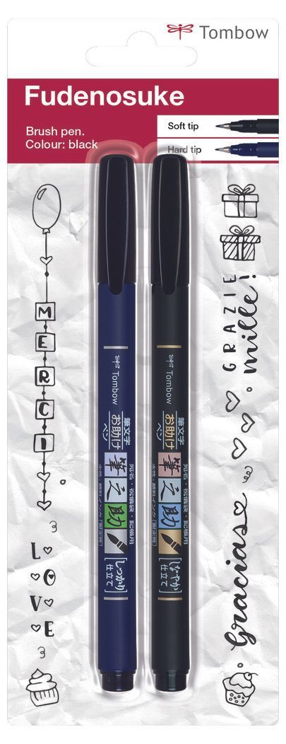 TOMBOW FUDENOSUKE BLÍSTER DE 2 ROTULADORES