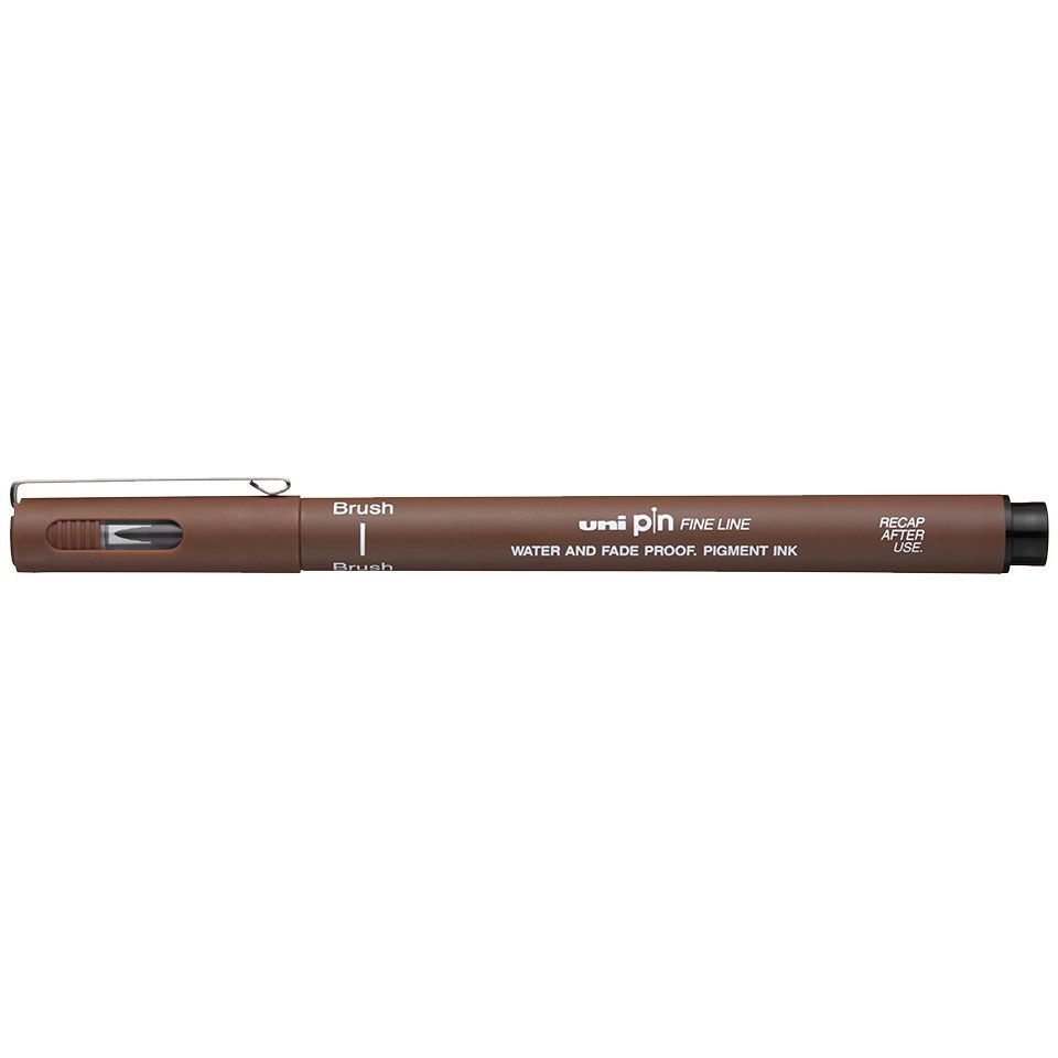 MITSUBISHI UNI PIN BRUSH SEPIA