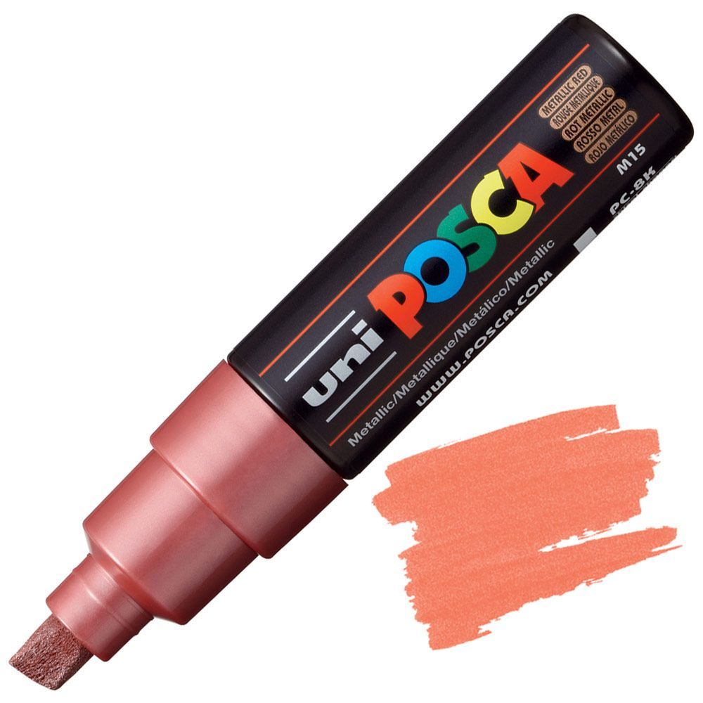 POSCA PC8K ROJO METÁLICO M15