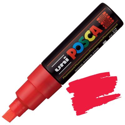 POSCA PC8K ROJO FLUOR F15