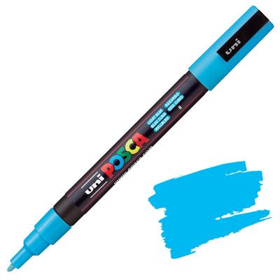 POSCA PC3M AZUL CLARO 8