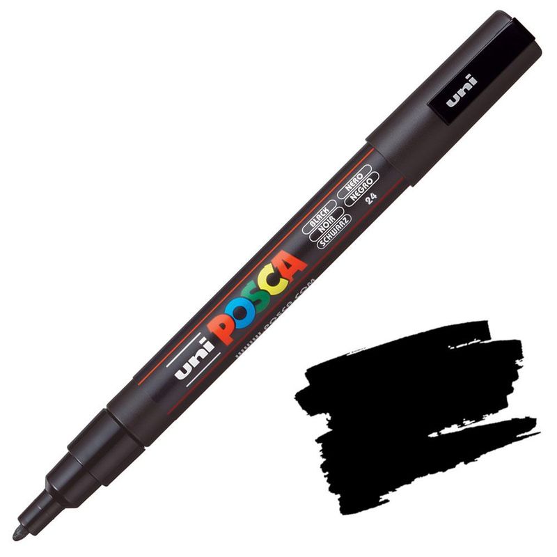 POSCA PC3M NEGRO 24