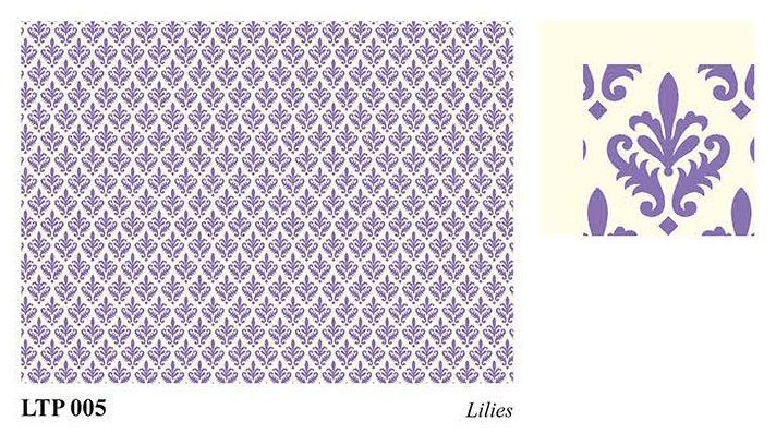 ROSSI 1931 PAPEL DECORADO LETTER PRESS LIRIOS LTP 005