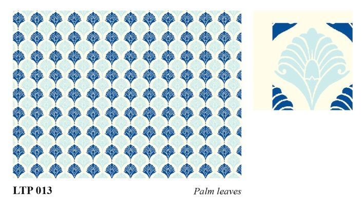 ROSSI 1931 PAPEL DECORADO LETTER PRESS PALMAS LTP 013
