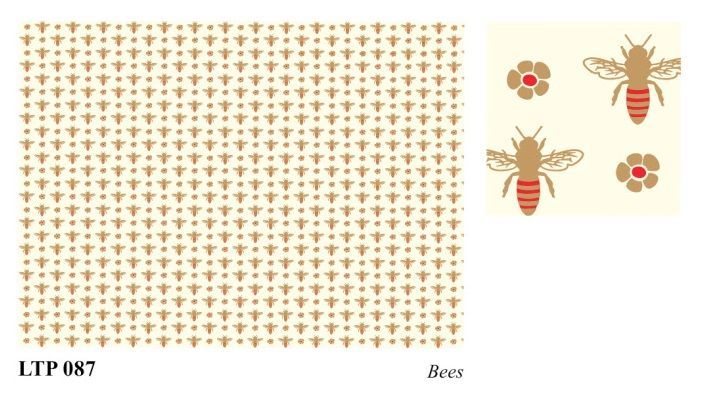 ROSSI 1931 PAPEL DECORADO LETTERPRESS GOLD ABEJAS LTP
087