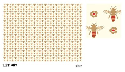 ROSSI 1931 PAPEL DECORADO LETTERPRESS GOLD ABEJAS LTP
087