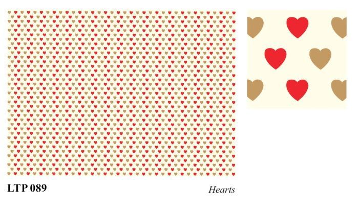 ROSSI 1931 PAPEL DECORADO LETTERPRESS GOLD CORAZONES LTP
089