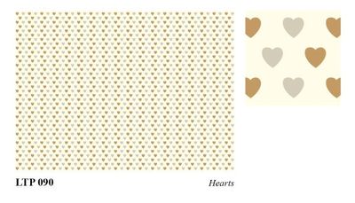 ROSSI 1931 PAPEL DECORADO LETTERPRESS GOLD CORAZONES LTP
090