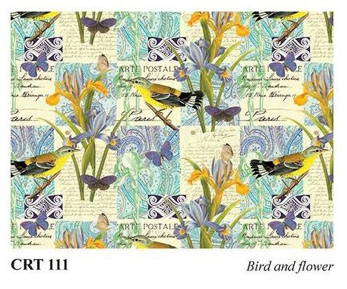 ROSSI 1931 PAPEL DECORADO FLORES Y AVES CRT 111