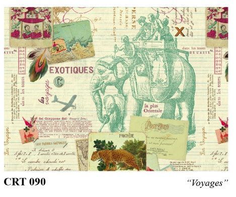 ROSSI 1931 PAPEL DECORADO VOYAGES CRT 090