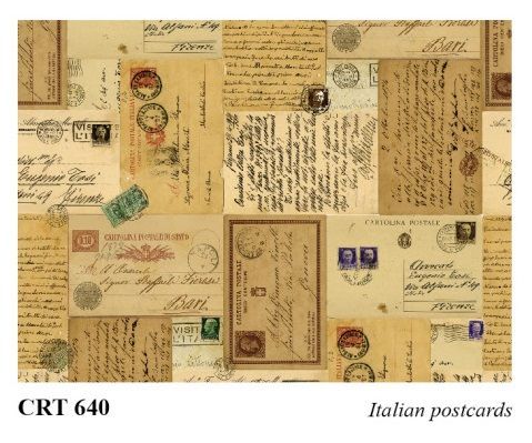 ROSSI 1931 PAPEL DECORADO VIAJES POSTALES CRT 640